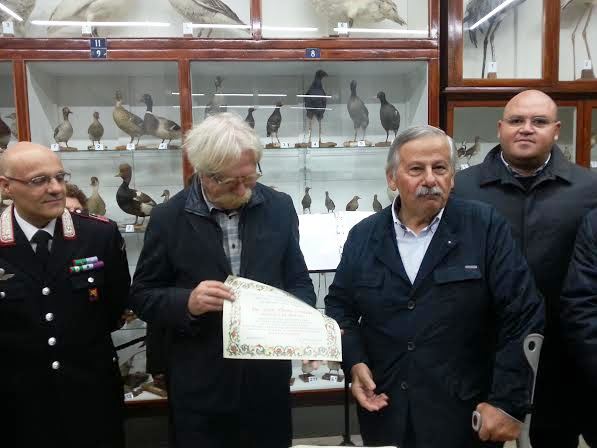 un momento dell'inaugurazione del Museo