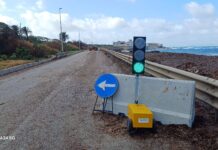Lavori a metà a Pizzolungo: la strada provinciale 20 resta esposta alle mareggiate