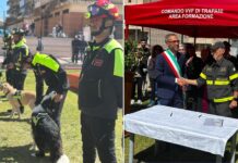 Urban Sunrise, inaugurata ad Alcamo l’area cinofili dei Vigili del Fuoco (Video)